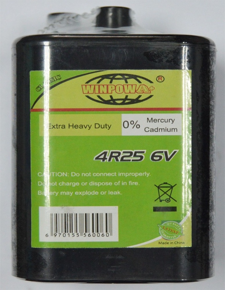 factory offer 6v 4r25 Super heavy duty battery 6v 4r25