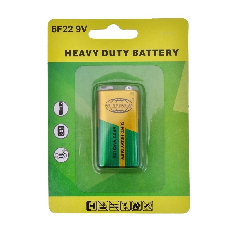 High Power Cheap Price 9 Volts Battery 6Am6 6LR61 6Lf22 Ppp3 1604A 006P 9V Alkaline Dry Cell Battery