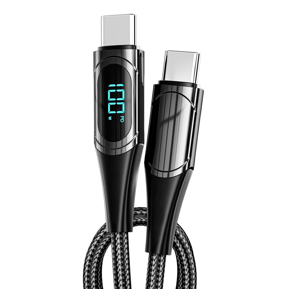 New Technology Power 20w Usb C Light Ning Cable Type C Data Cable 100w Fast Charging Led Display