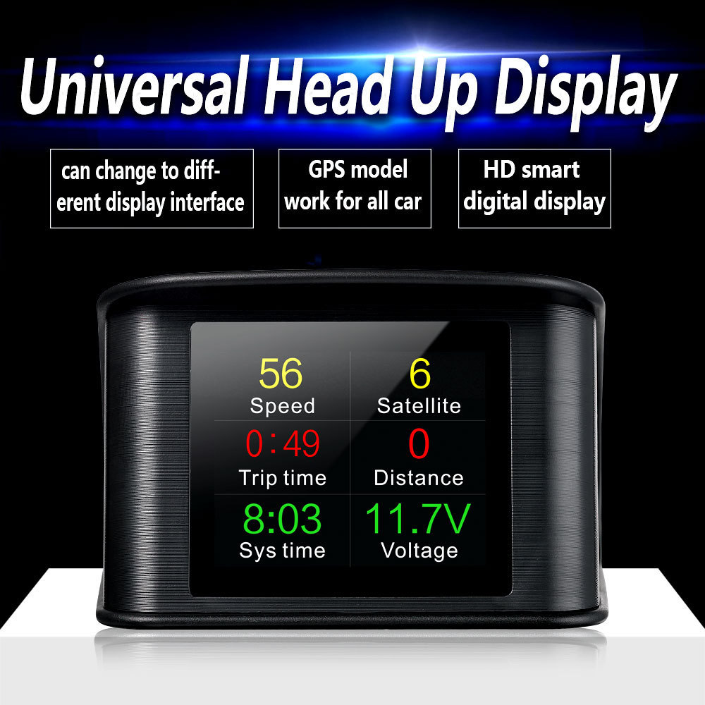 Universal trip computer HUD T600 obd2 speed limiter with LED screen Head Up Display for car