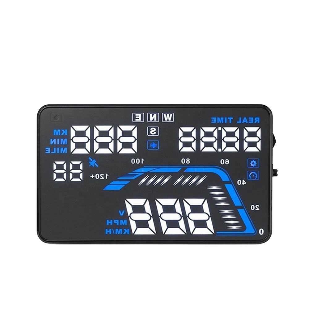 5.5 large screen GPS HUD car head up display Q7 multi function system speed limiter car display for vehicle