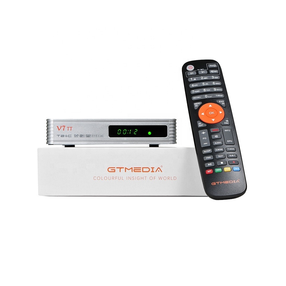 GTMEDIA V7 TT Digital Cable Set Top Box Terrestrial TV Decoder Cable TV Receiver DVB-T2 DVB-C Digital USB Wifi Factory Price