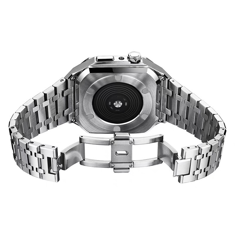 Listensmart Modification Kit Metal Case i Watch Series Cover Watch Mens 316L Stainless Steel Band For Apple Watch