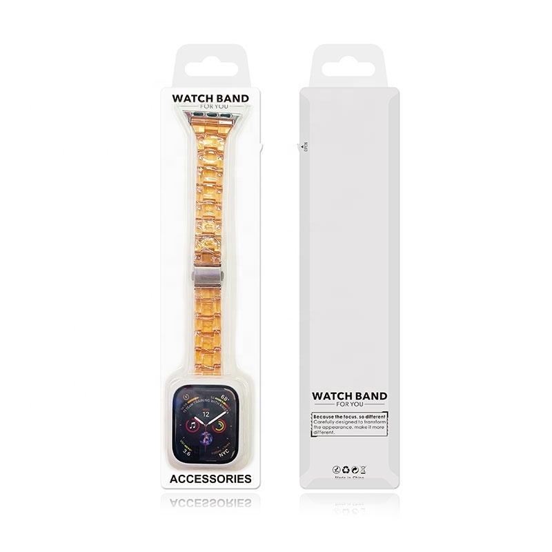 Chic Metal Two In One Watch Band Package Box For Apple Watch Paper Box