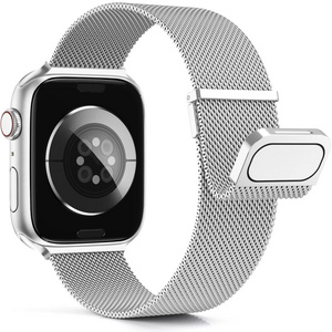 Listensmart Luxury Metal Watch Band Mesh Stainless Steel Replacement Watch Bands Accessories For Apple i Watch Magnetic Strap