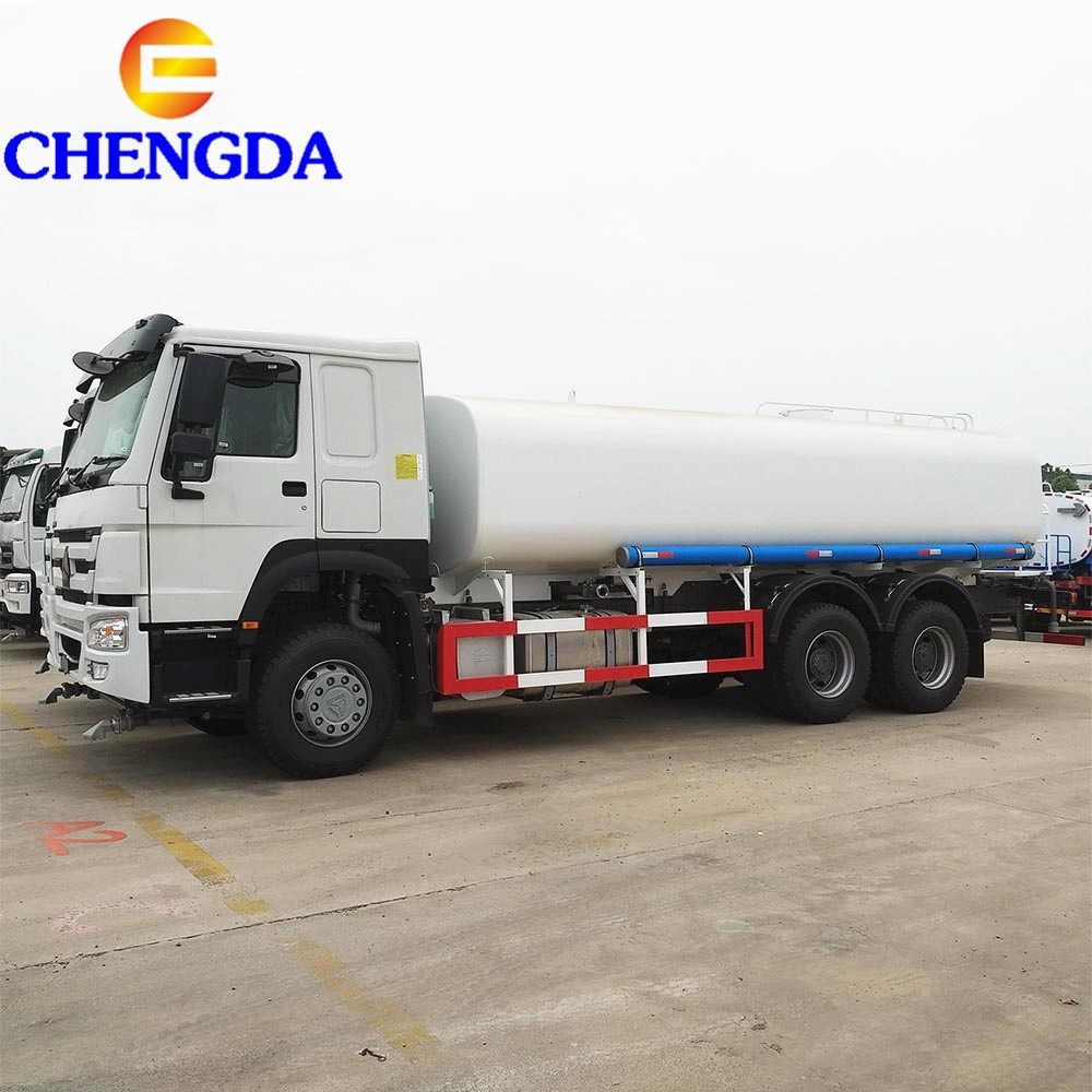 Sinotruk Howo Watering Cart 6x4 371hp 20m3 Water Sprinkler Bowser Tanker Spray Water Tank Truck