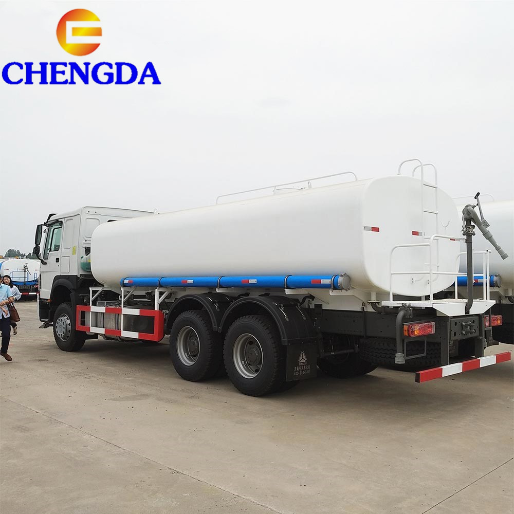 Sinotruk Howo Watering Cart 6x4 371hp 20m3 Water Sprinkler Bowser Tanker Spray Water Tank Truck