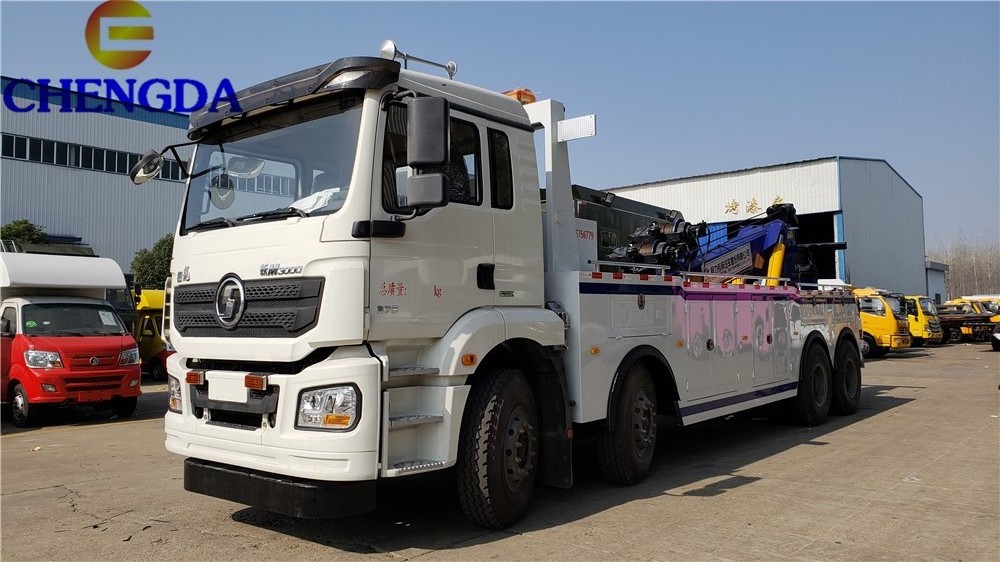 New Shacman 8x4 50ton heavy duty wrecker tow truck for sale