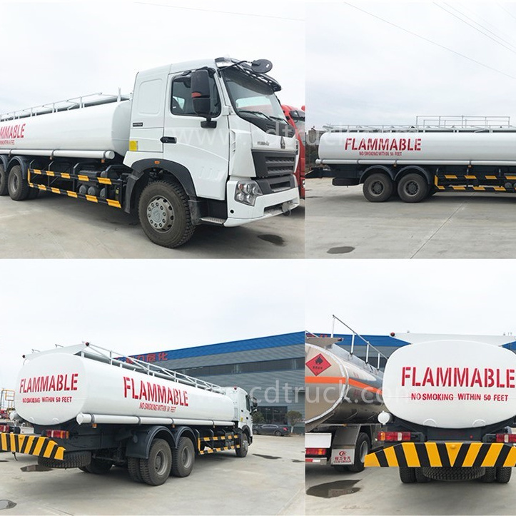 SINOTRUK HOWO 6x4 diesel jet oil 20000L Oil fuel tank truck