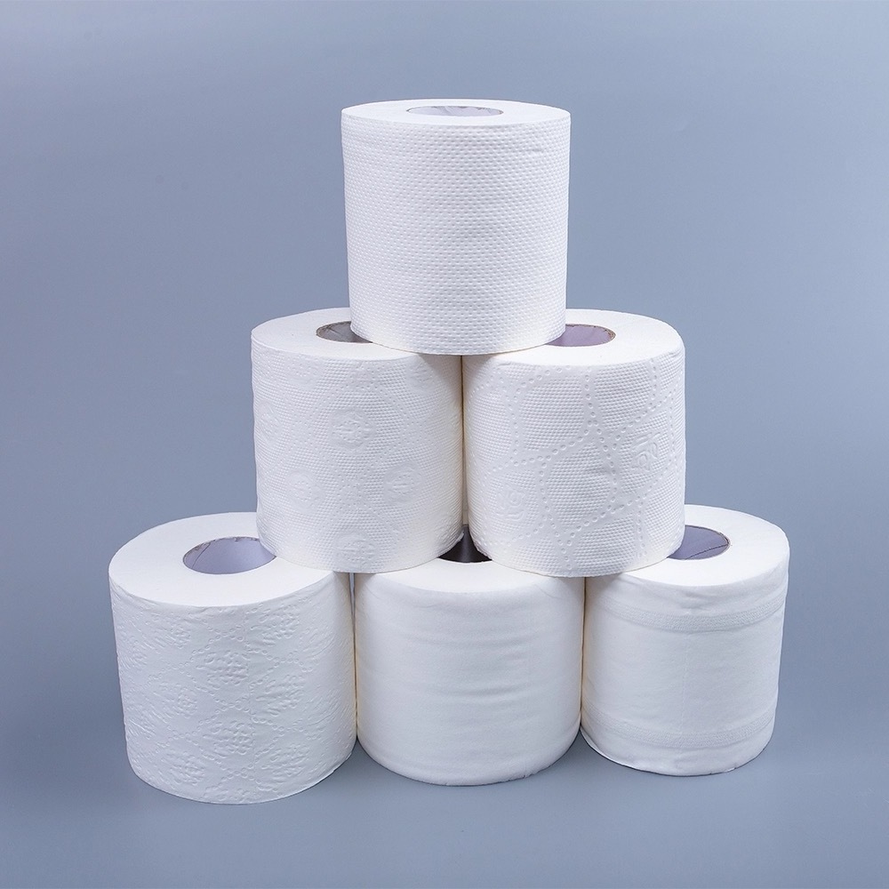 Toilet Tissue Paper Custom Logo Wholesaler Water Soluble Private Label Toilet Paper with Low Price Made in China Eco-friendly