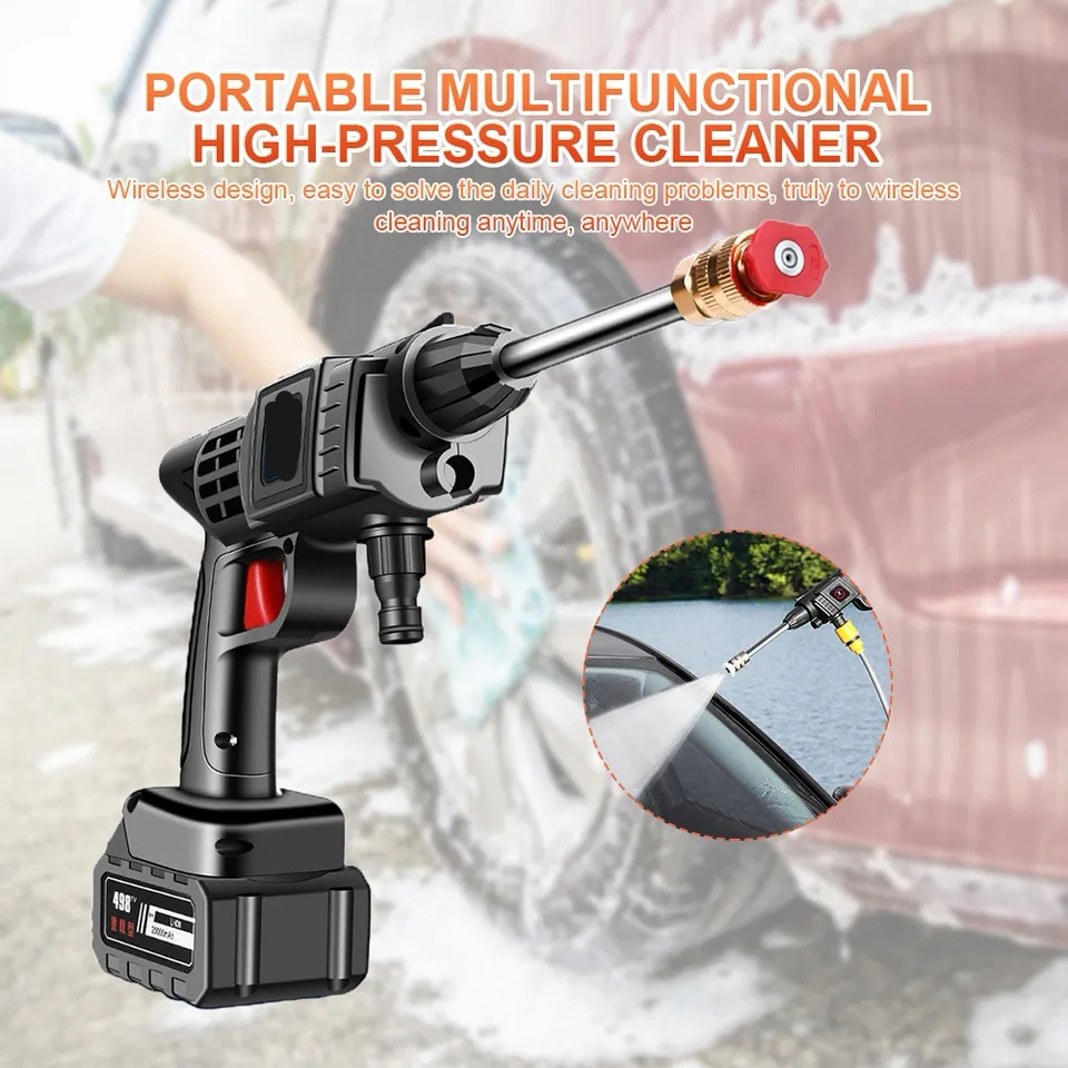 Car washing spray gun high pressure power car wash spray gun with soap dispenser