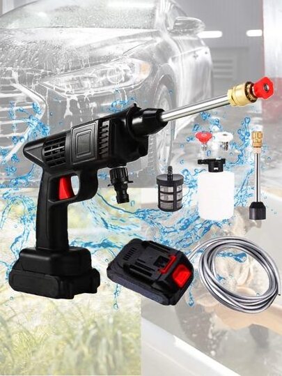 Wireless car washer machine portable electric high pressure water gun car washer