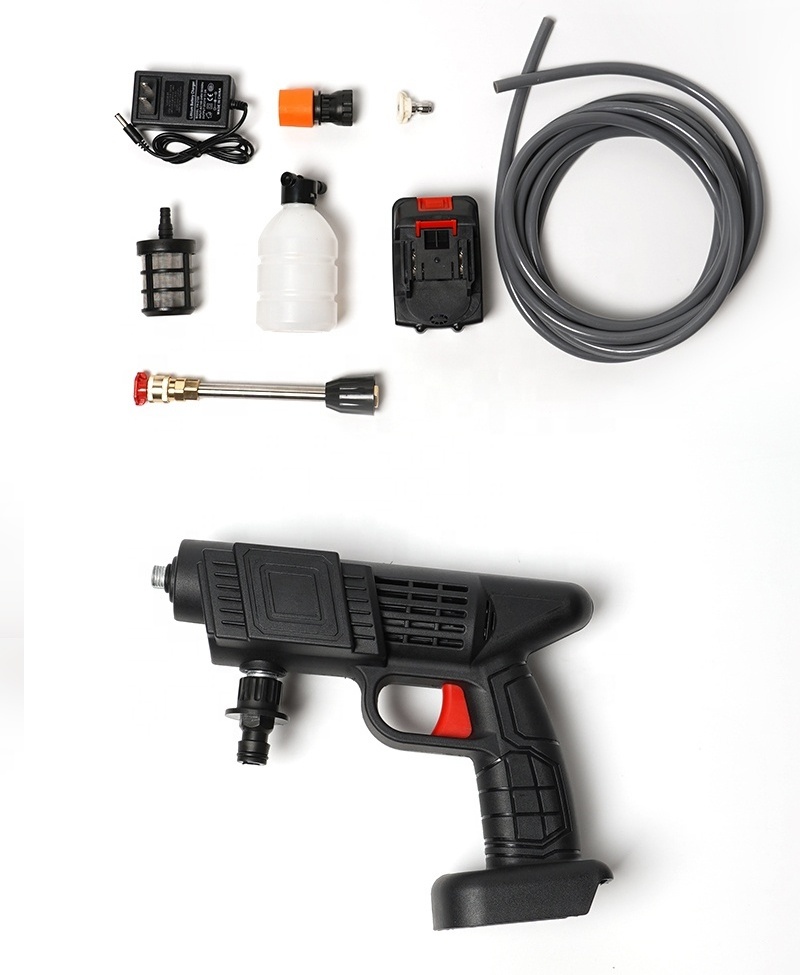 Wireless Portable High Pressure Car Washer sprayer 24V 48V Power lithium water gun