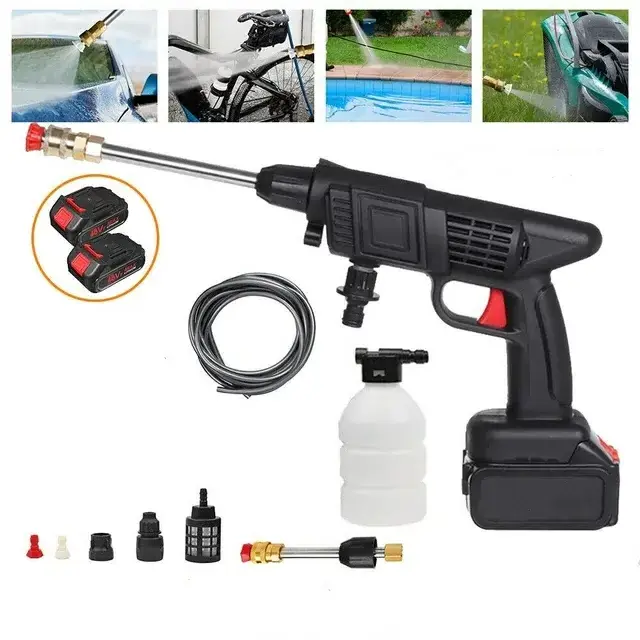 Car wash foam gun diy washing machine water spray gun car wash wireless