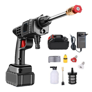 car wash gun manual high pressure cordless wireless car wash water jet foam gun