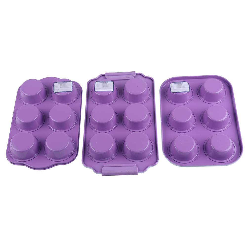 Carbon Steel Nonstick Round Shape Silicone Muffin Mould Cupcake Baking Pan Muffin Cupcake Tray