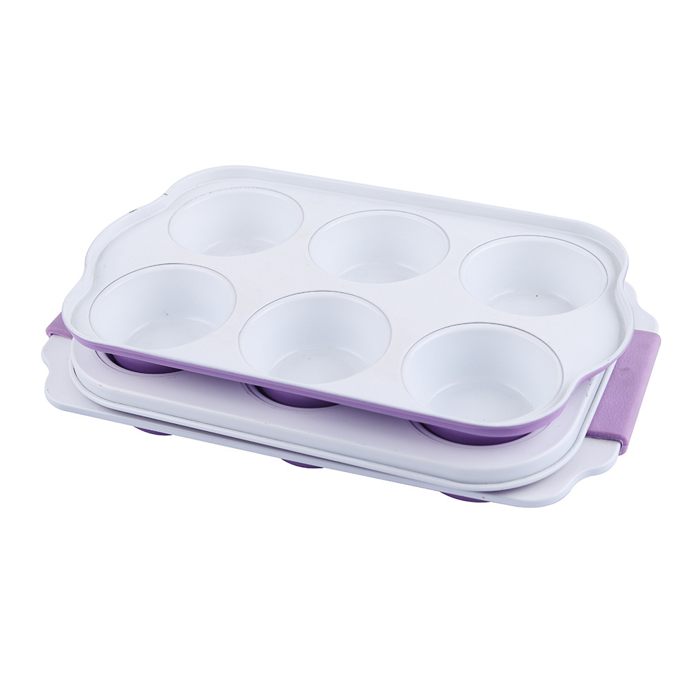 Carbon Steel Nonstick Round Shape Silicone Muffin Mould Cupcake Baking Pan Muffin Cupcake Tray