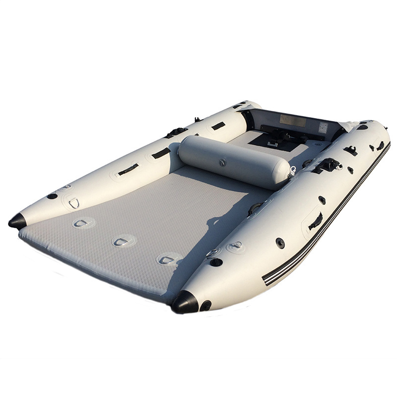 3.8m Racing Inflatable Aluminum Boat High-Speed Catamaran Mini Thunder Boat Cat Rubber 410cm Kayak for Sale