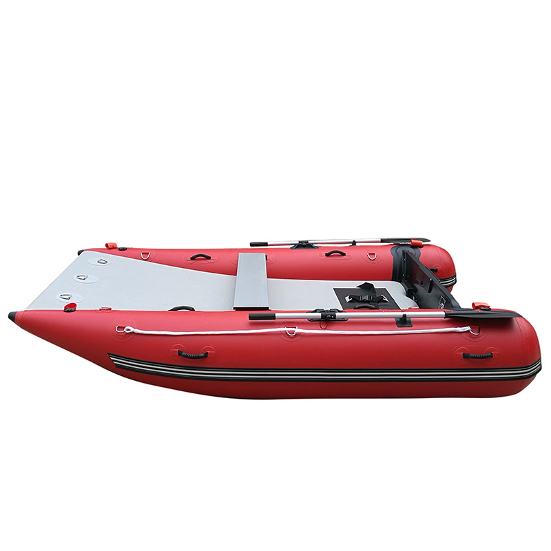 3.8m Racing Inflatable Aluminum Boat High-Speed Catamaran Mini Thunder Boat Cat Rubber 410cm Kayak for Sale