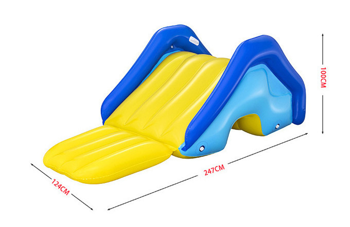 Custom Vinyl Play Center Swimming Pool Water Inflatable Toys Accessories Slide With Built In Sprayers Kids And Adults