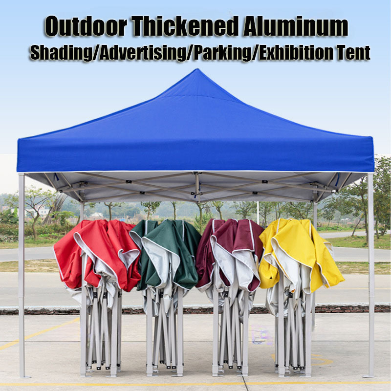 Custom Logo 50mm Folding Advertising Waterproof Outdoor Popup Commerical  Concession Aluminum Frame Exhibition Trade Show Tent