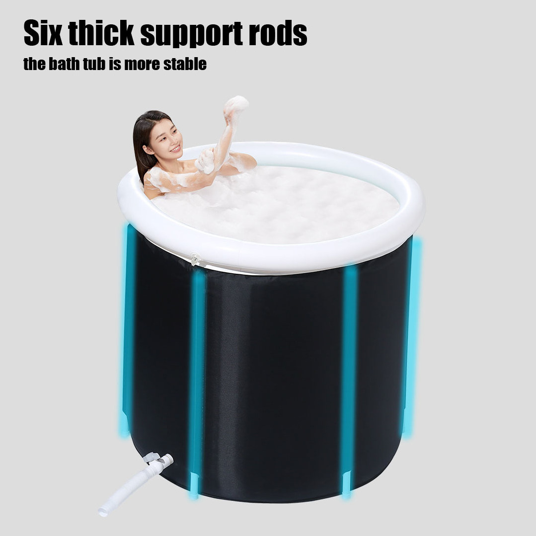 OEM Inflatable PVC Portable Ice Barrel Cold Therapy Tub ice Bath Recovery Portable Pod Bathtub Cold Plunge Fitness Recovery