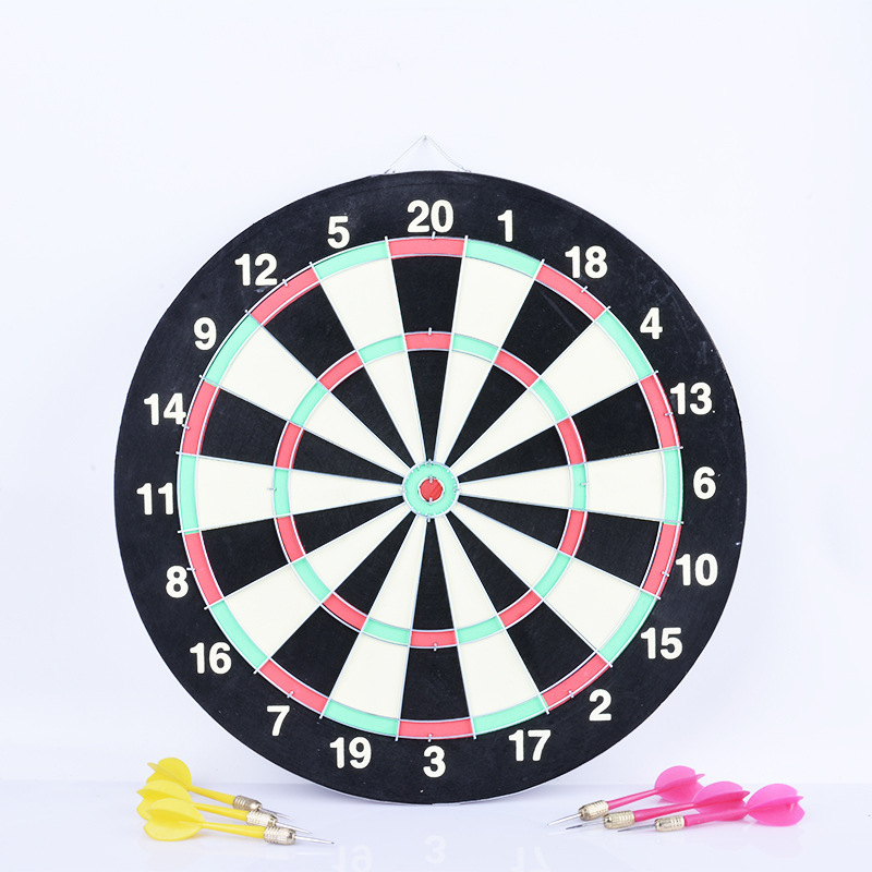 Wholesales Cheap 12 / 15 / 17 Inch Large Big Double Sided Professional Bristle Blade Wire Board Magnetic Dartboard with 6 Darts