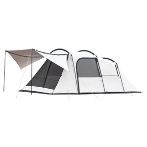 Wholesales Outdoor 2 Bedrooms and 1 Living Room Double Layer Cloud Vessel Tunnel Tent