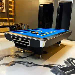 Custom MDF Marble Slat Snooker Billiard Tables Coin Operated 7ft 8ft 9ft Profesional Pool Table with Auto Ball Return System