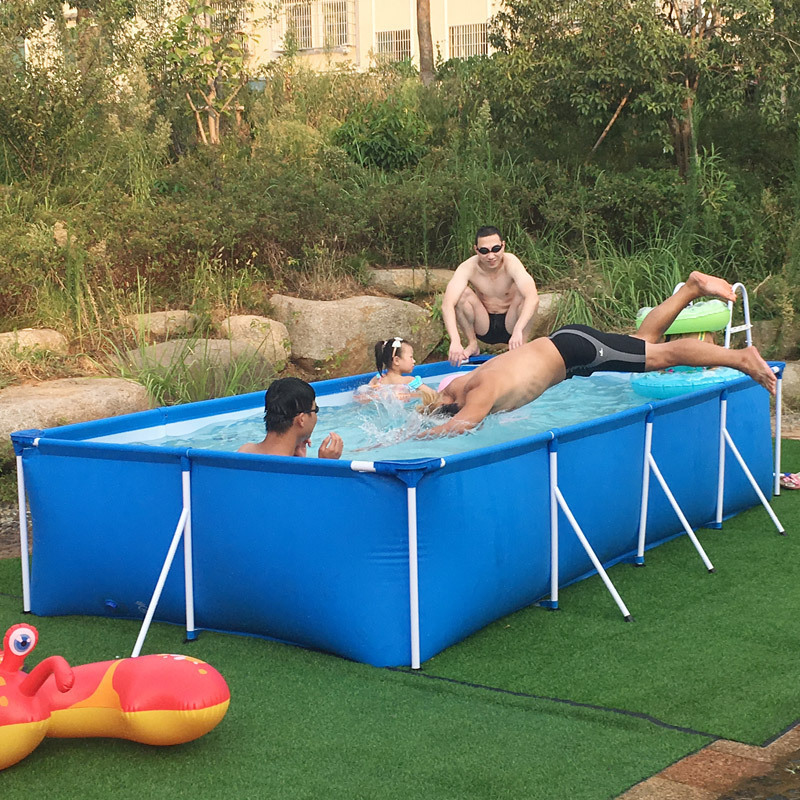 buy removable canvas Adult Kid PVC Bracket Above Ground Piscina Pools Metal Steel Frame Portable Large Swimming Pool for Outdoor