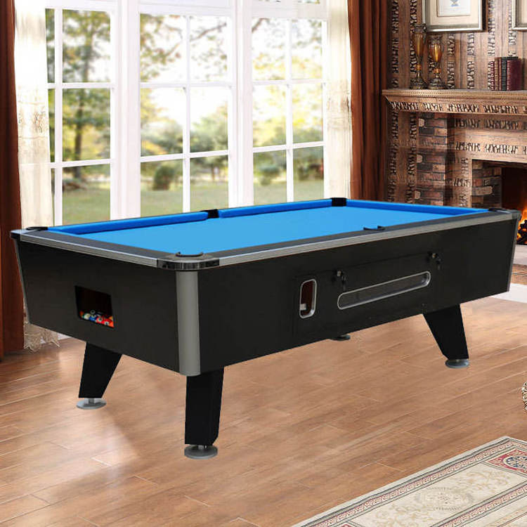 Commercial Wooden 7ft 9ft Coin-operated Token Billiard Snooker Pool Table Coin Operated Tables 8ft with Ball Return System