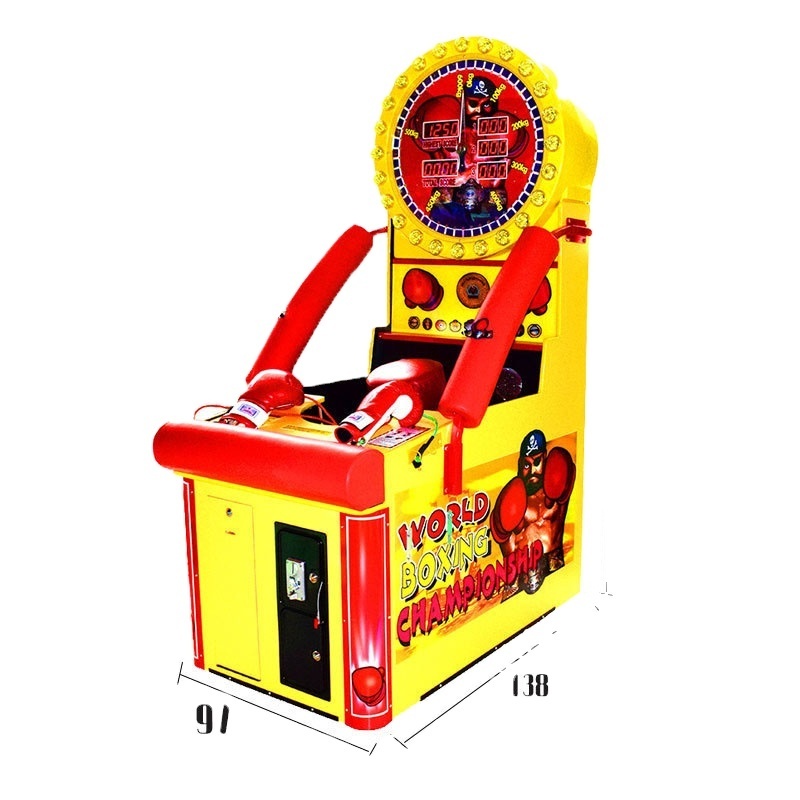 Coin Operated Sport Arcade Boxing Game Kick Punching Fire Boxing Machine Hercules strength training arcade