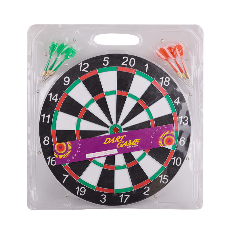 Wholesales Cheap 12 / 15 / 17 Inch Large Big Double Sided Professional Bristle Blade Wire Board Magnetic Dartboard with 6 Darts