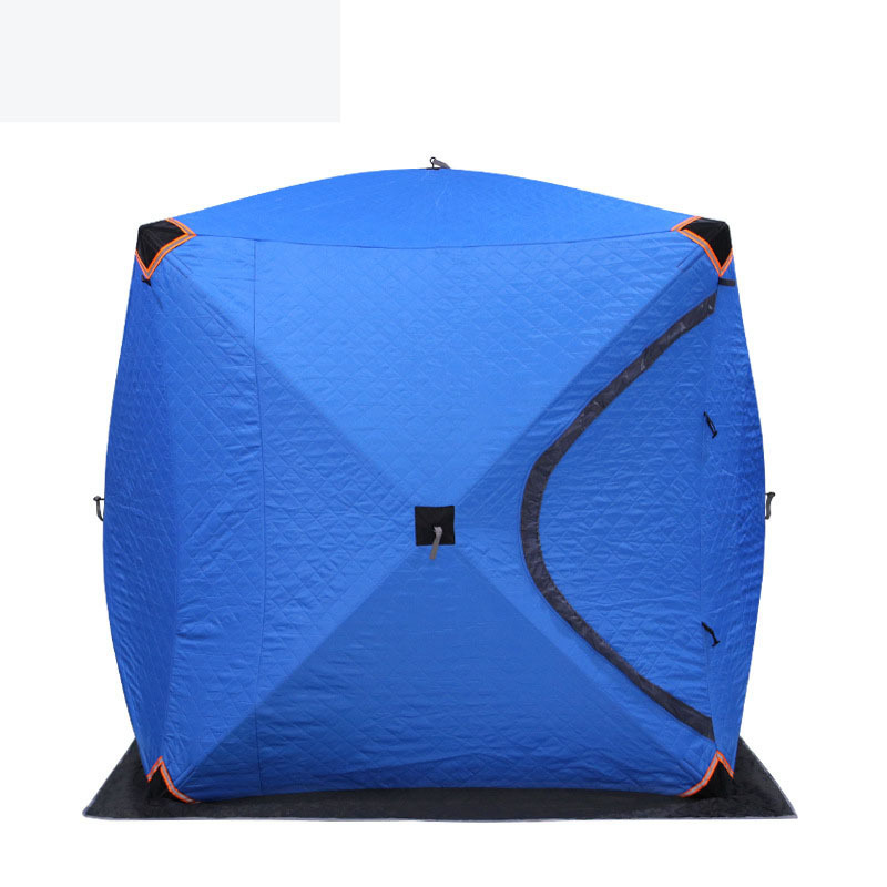 Winter Waterproof Windproof Hub-Style Shelter Beach Cube Camping Tents Portable Pop-Up Ice Fishing Tent Insulated for 4-6 Person