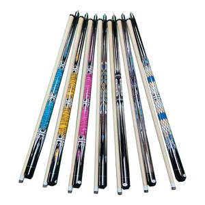 Wholesales 9 Balls13mm 57'' 2 Piece 1/2 Billiard Sticks Cues Maple Wood Pool Game Training Club House Cue Stick