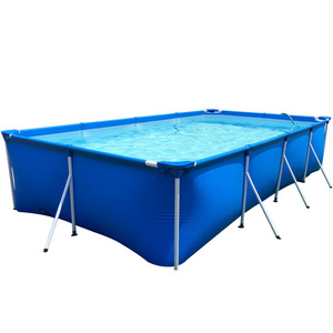 buy removable canvas Adult Kid PVC Bracket Above Ground Piscina Pools Metal Steel Frame Portable Large Swimming Pool for Outdoor