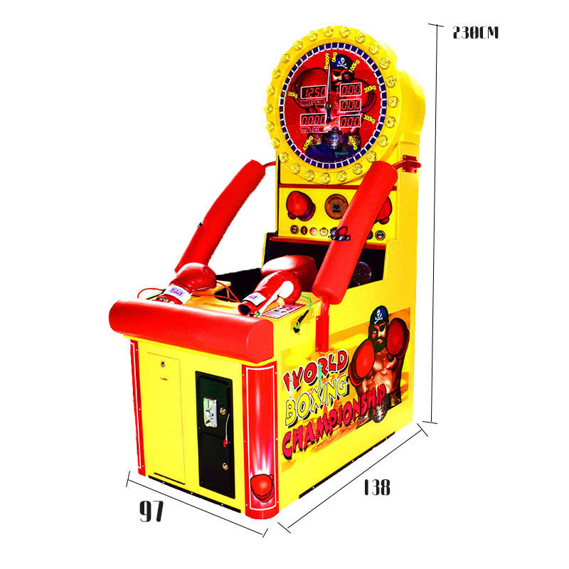 Coin Operated Sport Arcade Boxing Game Kick Punching Fire Boxing Machine Hercules strength training arcade