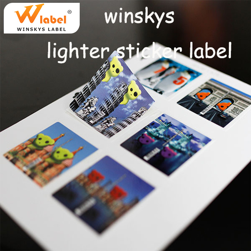 Custom Waterproof Adhesive Logo Lighter Label,Custom Printed Label for Bic Lighter