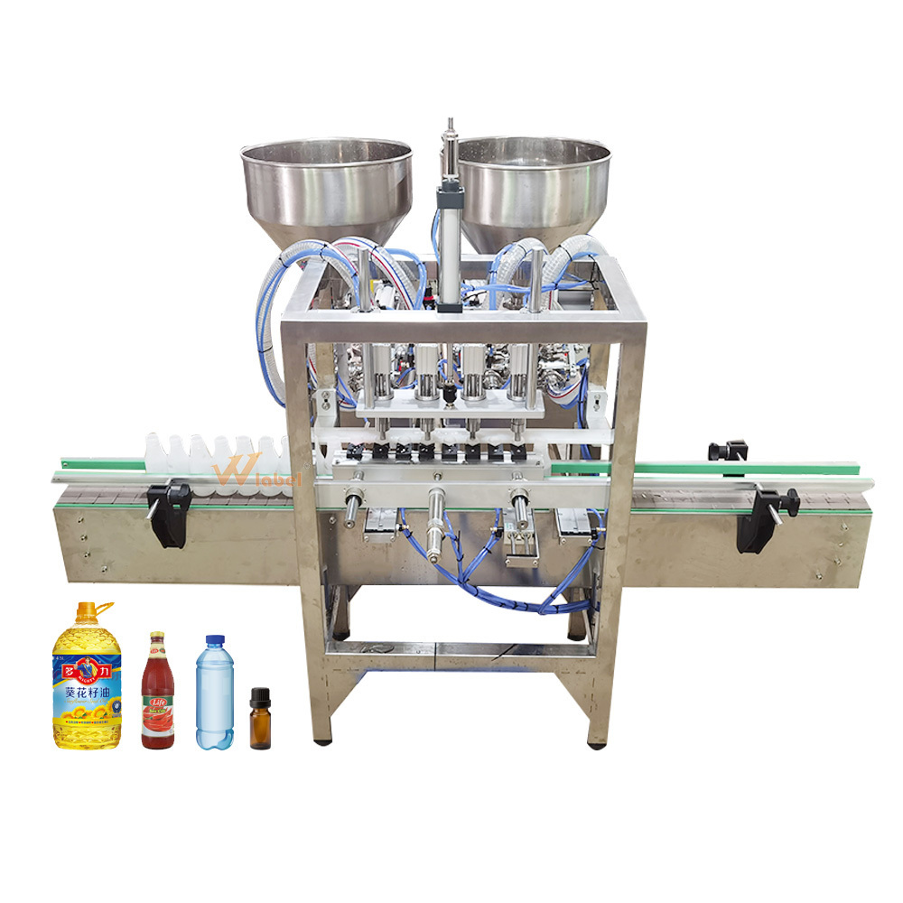 China plant automatic PET bottle olive edible oil filling machine for cooking oil