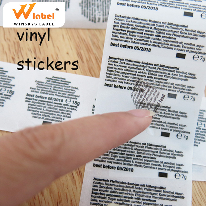 Custom waterproof transparent adhesive clear stickers circle, die cut sticker, clear vinyl sticker