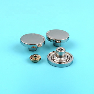 High Quality Common Design Custom Recyclable Round Shape Jeans Alloy Snap Buttons for Clothes