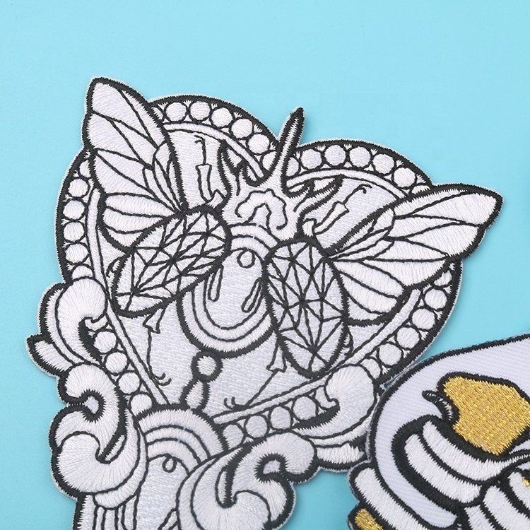 Wholesale Sew on Personalized Insects Animal Logo Badges No Minimum Custom Embroidery Patches for Caps