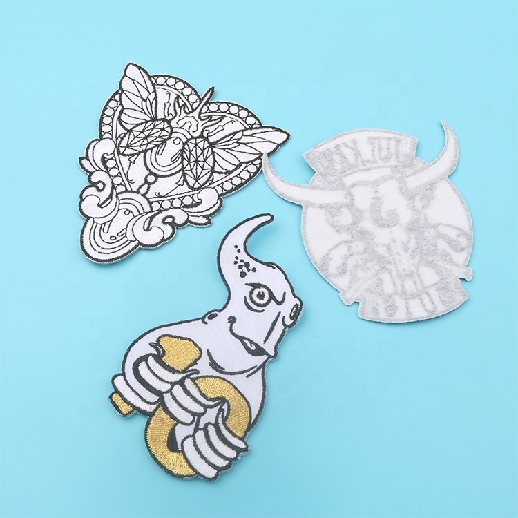 Wholesale Sew on Personalized Insects Animal Logo Badges No Minimum Custom Embroidery Patches for Caps