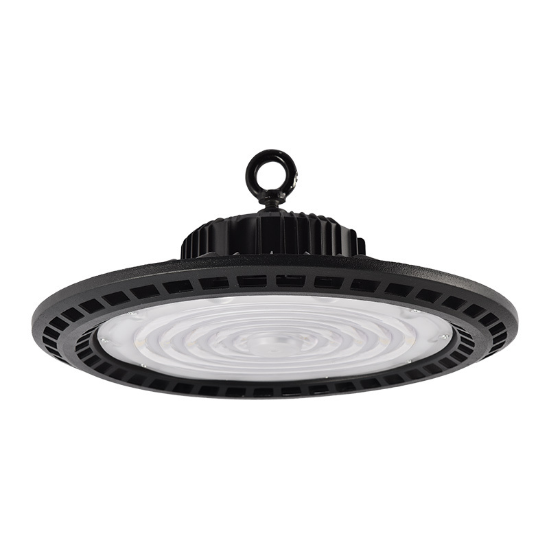 100W Aluminium Commercial Emergency Industrial Round Warehouse Lighting 150W 200W Garage Canopy Exhibition  LED High Bay Light