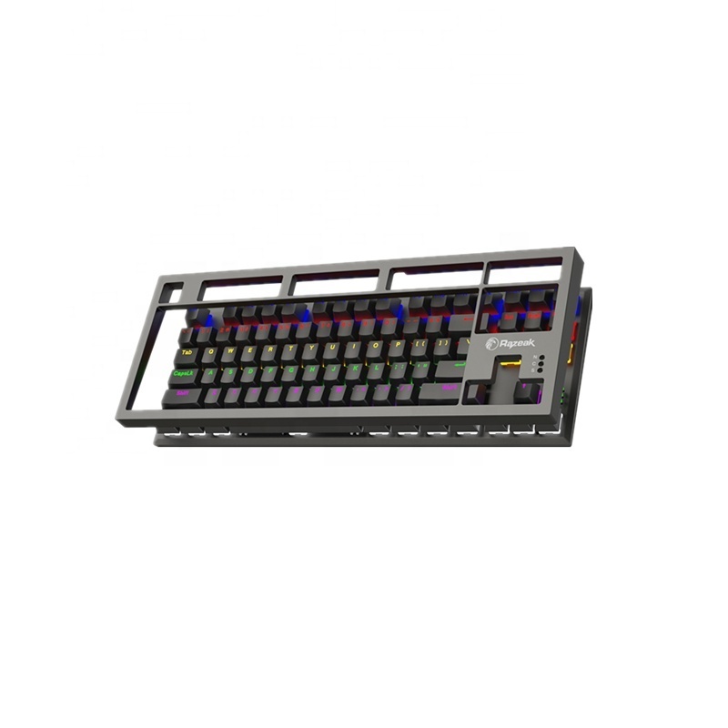 87 Key Rainbow Light Effect Mechanical Game Keyboard with Classic Magnetic Keyboard Cover