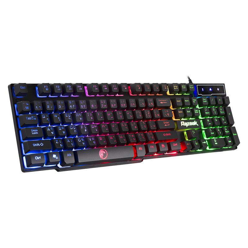 2022 Hot-sales Razeak Brand 2 in 1 Gaming Keyboard and Mouse Combo for Computer