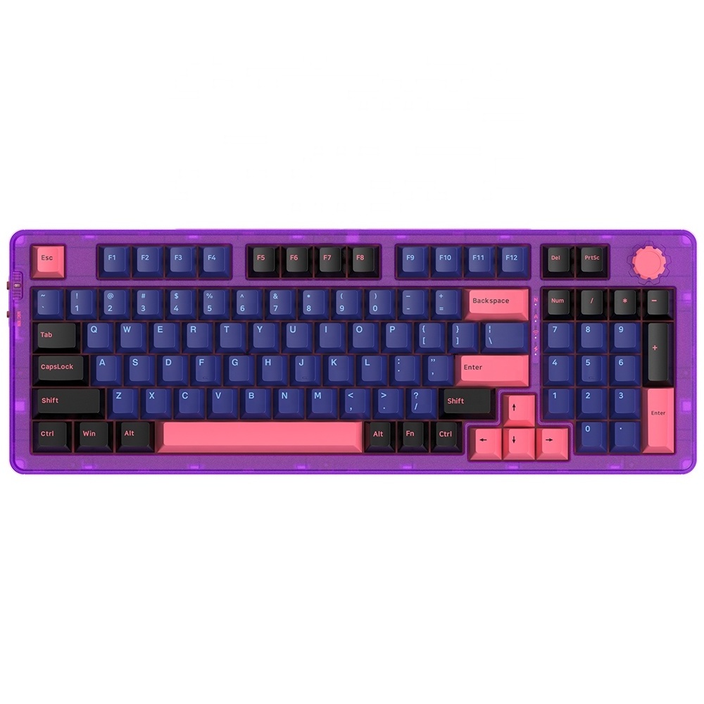 Triple Mode BT5.0 2.4G USB-C RGB Backlit Gaming Keyboard Gateron Switch 96 Keys Mechanical Keyboard for Windows and Mac Systems