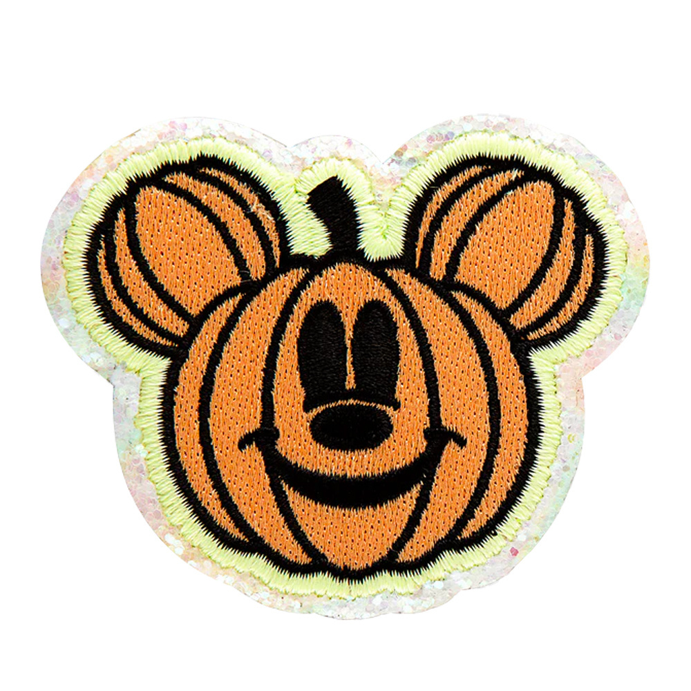 Halloween chenille patch Custom Clothing pumpkin halloween Glitter spooky chenille Adhesive iron on patches For Clothes hoodie