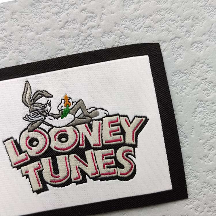 Designers Custom wholesale High Quality Garment brand logo Cloth woven Iron On labels fabric patches labels For Clothes Clothing