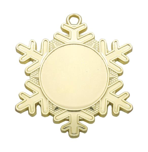 Wholesale award medal blank insert sport snowflake shape medal